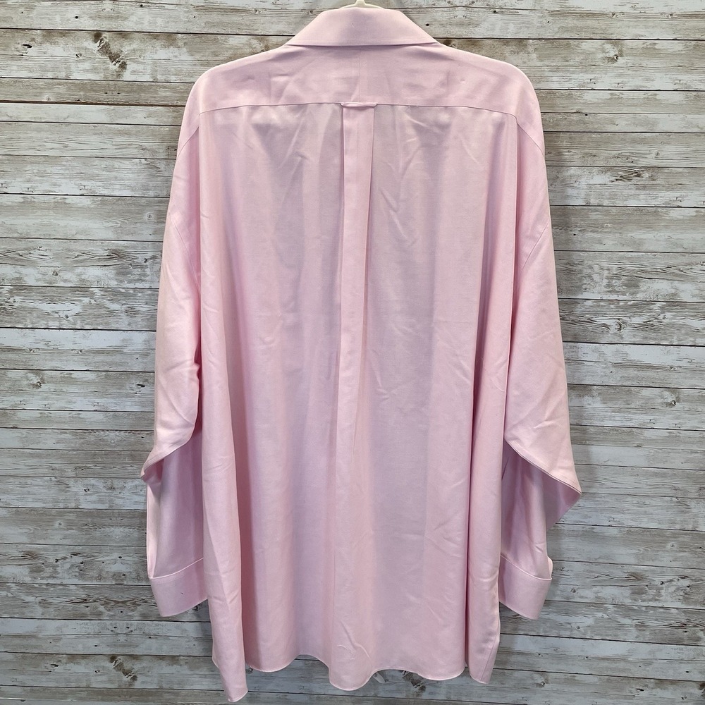 NWT Roundtree & Yorke Gold Label Mens 20 34/35 Shirt Pink Non Iron EZ Wash READ - Picture 3 of 10